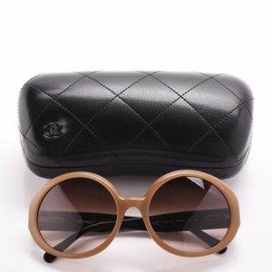 CHANEL Quilted CC Mod Sunglasses 5120 Brown